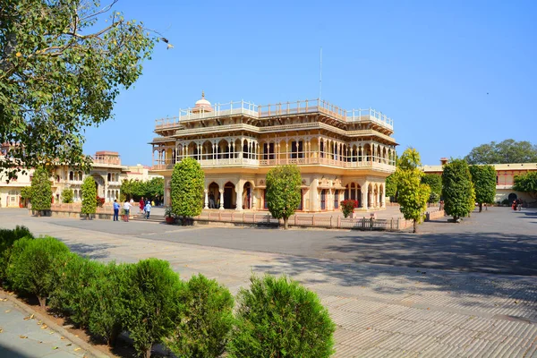 Jaipur India 2023 Λεπτομέρειες Για Παλάτι Της Πόλης Jaipur Ιδρύθηκε — Φωτογραφία Αρχείου