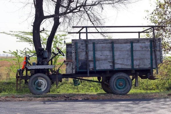 Rural Rajasthan India 2023 Hemmagjord Lastbil Landsbygden Indien Användning För — Stockfoto