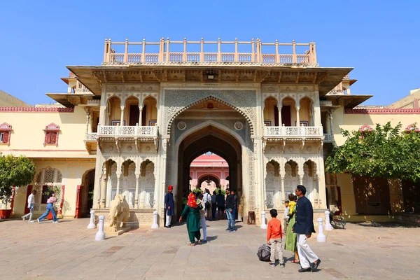 Jaipur Rajasthan India 2023 Entrance City Palace Pink City Called — Stock Photo, Image