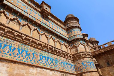 GWALIOR MADHYA PRADESH - 03 01 2023 Gwalior Kalesi yaygın olarak Gwaliiyar Qila olarak bilinir. Kale en azından 10. yüzyıldan beri var.
