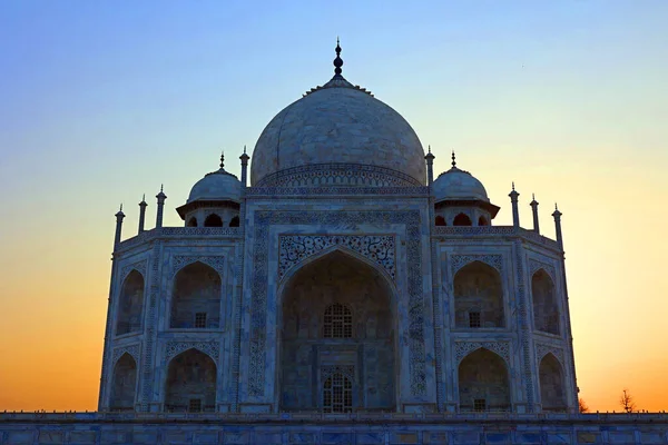 Taj Mahal Uttar Pradesh India 2023 มมองของทาจมะฮาลท พระอาท นเป สานห — ภาพถ่ายสต็อก
