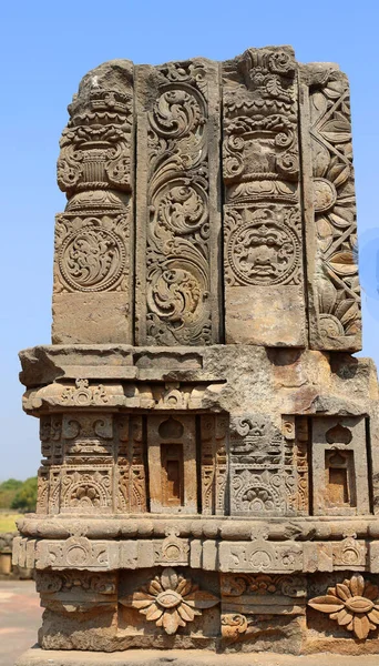 Abhaneri Uttar Pradesh India 2023 Fechar Pedra Esculpida Século Antiga — Fotografia de Stock