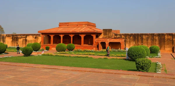 Fatehpur Sikri India 2023 Fatehpur Sikri是印度北方邦农业地区的一个城镇 Fatehpur Sikri本身于1571年由Akbar皇帝创建 作为Mughal帝国的首都 — 图库照片