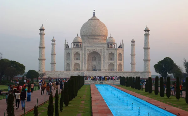 Taj Mahal Uttar Pradesh India 2023 View Taj Mahal Sunrise — Stock Photo, Image