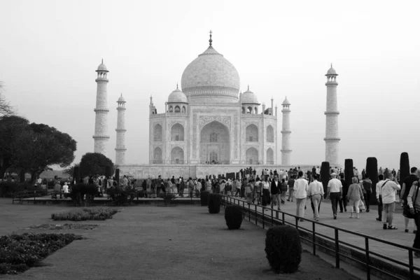 Taj Mahal Uttar Pradesh India 2023 Вид Тадж Махал Світанку — стокове фото