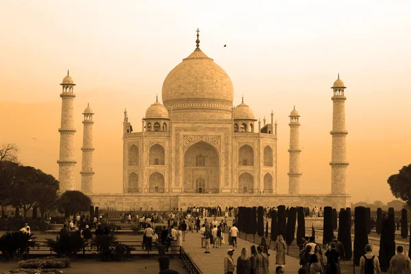 Taj Mahal Uttar Pradesh Indien 2023 Blick Auf Das Taj — Stockfoto