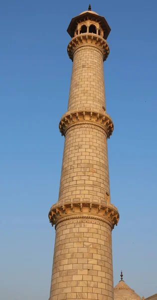 Taj Mahal Uttar Pradesh India 2023 Minarete Del Taj Mahal —  Fotos de Stock