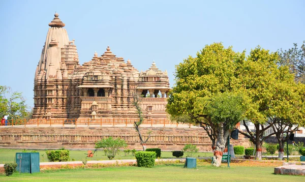 Khajuraho India 2023 Khajuraho Grupo Monumentos Grupo Templos Hindus Jainistas — Fotografia de Stock