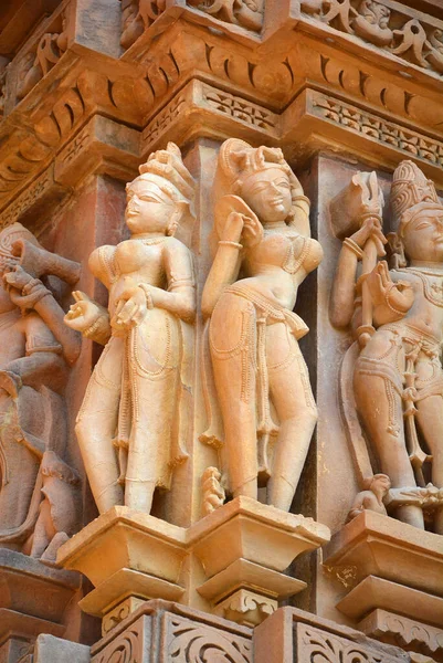 Khajuraho India Madyha Pradesh 2023 Khajuraho Skupina Památek Skupina Hinduistických — Stock fotografie