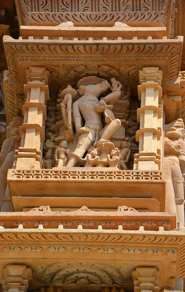 Khajuraho India Madyha Pradesh 2023 Khajuraho Group Monuments Gruppo Templi — Foto Stock