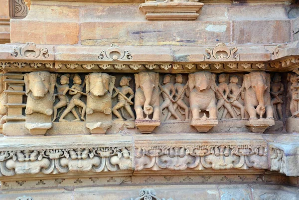 Khajuraho India Madyha Pradesh 2023 Khajuraho Skupina Památek Skupina Hinduistických — Stock fotografie