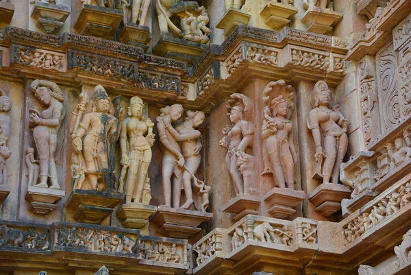 Khajuraho India Madyha Pradesh 2023 Khajuraho Group Monuments Gruppo Templi — Foto Stock