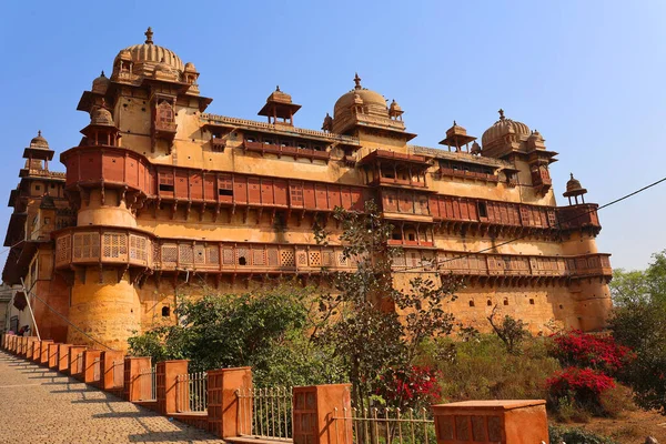 Orccha Madhya Pradesh India 2023 Kompleks Fortów Jehangir Mahal Orchha — Zdjęcie stockowe