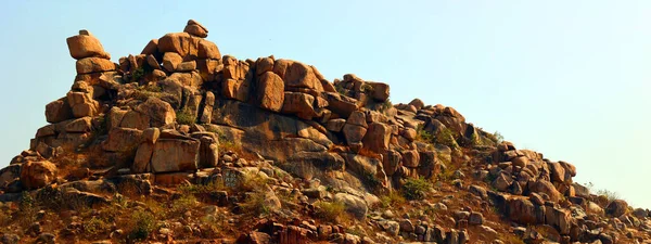Felsiger Hügel Mit Steinen Indien — Stockfoto