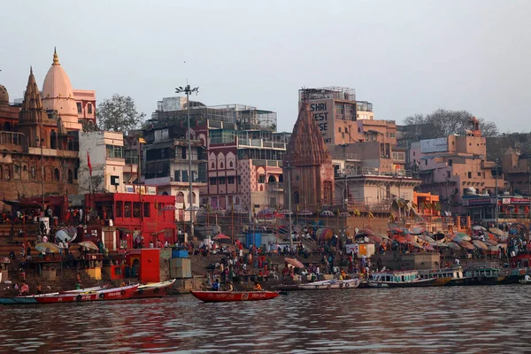 Varanasi Bhojpur Purvanchal India 2023 Varanasi Banaras Veya Benares Kashithat — Stok fotoğraf