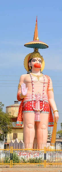 Rajasthan India Widok Olbrzymiego Posągu Hanumana Hanuman Jest Hinduskim Bogiem — Zdjęcie stockowe