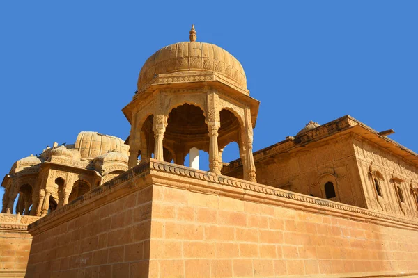 Jaisalmer Rajasthan India 2023 Чхатрі Сенотафи Тут Найдивовижніші Будівлі Яйсалмері — стокове фото