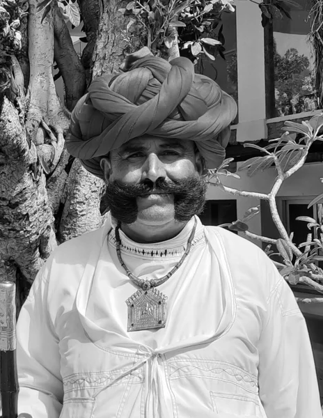 Rural Rajasthan India 2023 Homme Jaïnisme Est Sixième Religion Inde — Photo