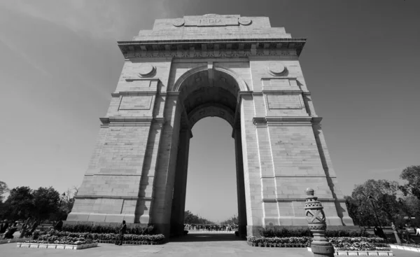 Delhi India 2023 Hindistan Kapısı Veya Tüm Hindistan Savaşı Anıtı — Stok fotoğraf