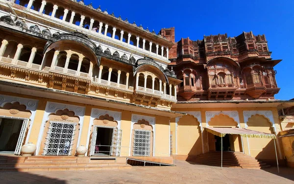 Jodhpur Rajasthan India 2023 Forte Mehrangarh Com Vista Distante Cidade — Fotografia de Stock