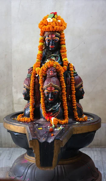 Varanasi Bhojpur Purvanchal India 2023 Shiva Statue Kashi Vishwanath Tempelet – stockfoto