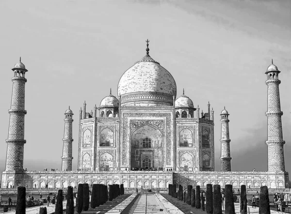Taj Mahal Agra Uttar Pradesh India 2023 Gündoğumunda Taj Mahal — Stok fotoğraf