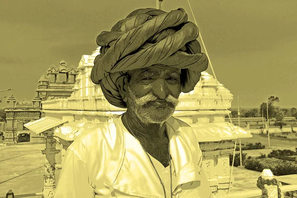 Rural Rajasthan India 2023 Illustration Människan Jainism Indien Religion Och — Stockfoto