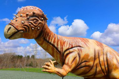 Saint-LeONARD-D 'ASTON QUEBEC CANADA - 04 15 2023: Pachycephalosaurus, 