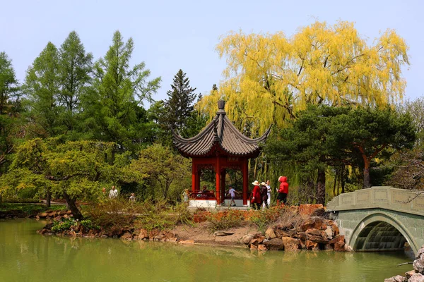 Montreal Canada 2023 Chiński Ogród Botaniczny Montrealu Jest Uważany Jeden — Zdjęcie stockowe