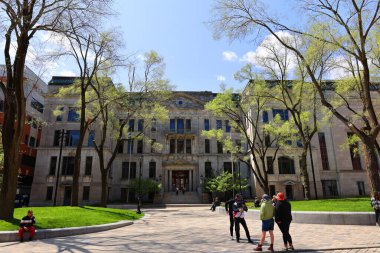 MONTREAL QUEBEC CANADA - 05 09: 23: Montreal 'deki Uygulamalı Sanatlar Enstitüsü (Institut des arts appliques) binası