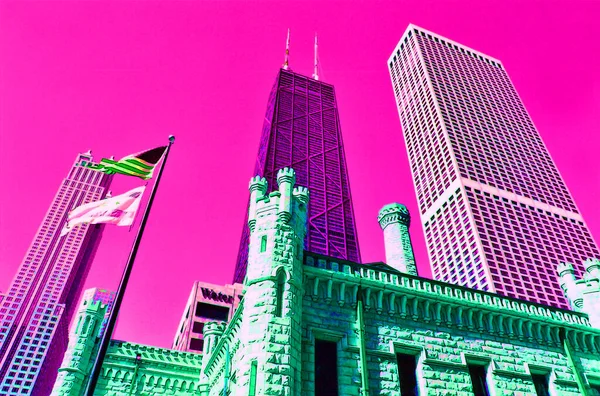 Chicago Illinois Rli Eyaletleri 2003 Şehir Merkezi Chicago Daki John — Stok fotoğraf