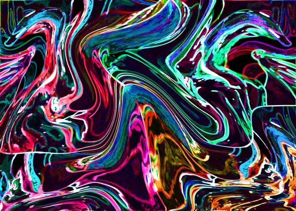 Абстрактная Иллюстрация Значка Фоне Поп Арта Цветовыми Пятнами Футуристический Абстрактный — стоковое фото