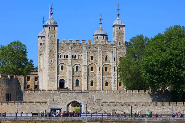 英国伦敦 2023年6月19日 位于伦敦市中心泰晤士河北岸的皇家宫殿和要塞 俗称伦敦塔 是一座历史悠久的城堡 — 图库照片