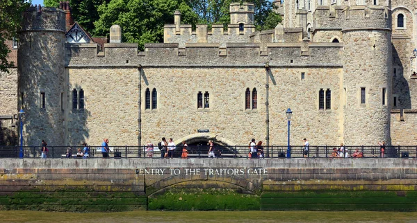 伦敦英国时间2023年6月19日 叛逆者之门 Traitors Gate 是一个入口 许多都被关押在伦敦塔 Tower London 提供水闸入口至水塔 — 图库照片