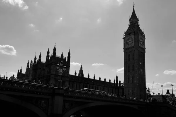 Londres Reino Unido 2023 Silueta Del Palacio Westminster Lugar Encuentro —  Fotos de Stock