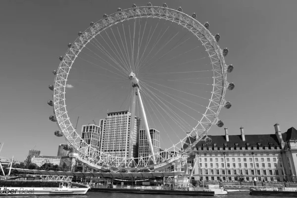 Londýn Spojené Království 2023 Londýnské Oko Neboli Kolo Tisíciletí Vypouklým — Stock fotografie