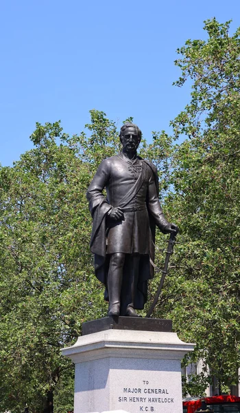 Londres Reino Unido 2023 Estátua Sir Henry Havelock Trafalgar Square — Fotografia de Stock