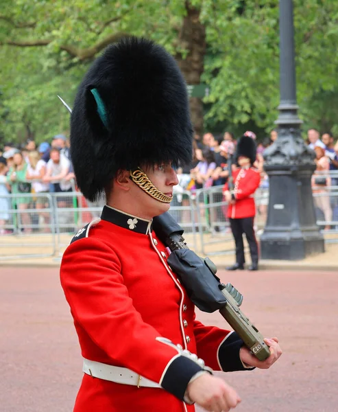 Londres Reino Unido 2023 Los Guardias Del Rey Cumpleaños Del —  Fotos de Stock