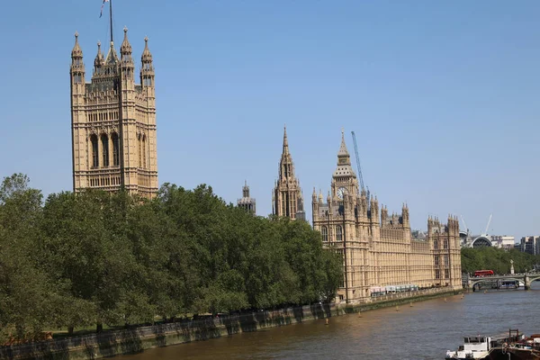 2023年6月19日 威斯敏斯特宫 Palace Westminster 是英国议会两院下议院和上议院的会址 — 图库照片