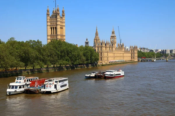 London Förenade Kungariket 2023 Palace Westminster Mötesplatsen För House Commons — Stockfoto