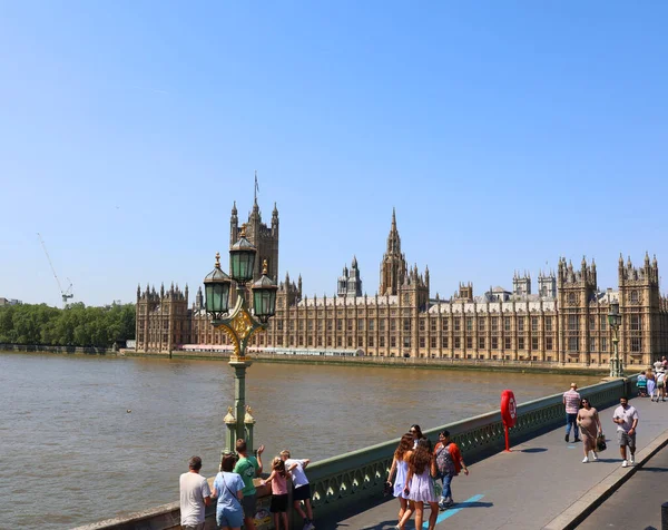 Лондон Объединенный Кингдом 2023 Вестминстерский Дворец Является Местом Встречи Палаты — стоковое фото
