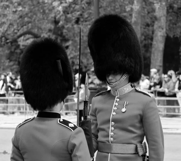 英国伦敦 06年17月23日 在君主诞辰之际 国王的卫兵被正式地庆祝为 国王的生日游行 — 图库照片