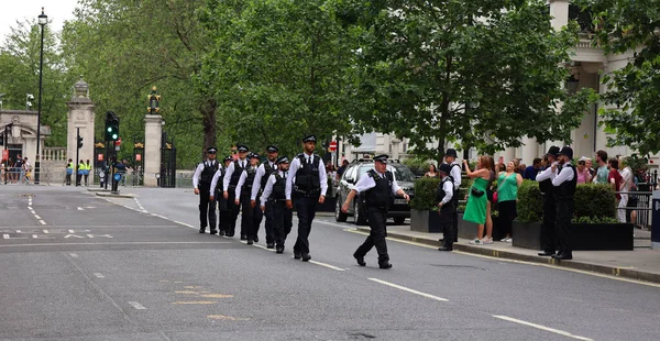 Лондон Объединенный Кингдом 2023 Лондонская Столичная Полиция Обеспечения Безопасности День — стоковое фото