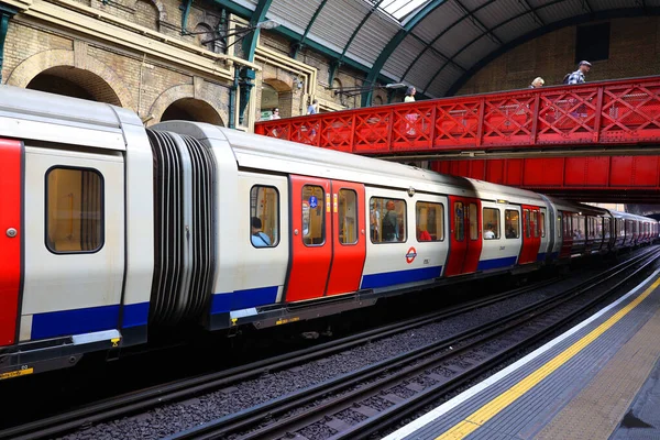 London Zjednoczone Królestwo 2023 London Underground Znany Również Jako Underground — Zdjęcie stockowe