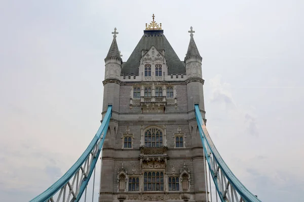 London United Kingdom 2023 Подробиці Тауерського Мосту Ступеня Перерахований Комбінований — стокове фото