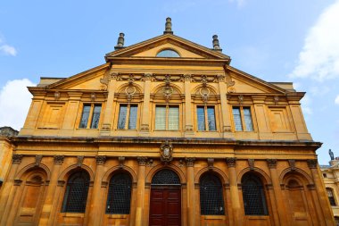 UNITED KINGDOM 06 19 2023: Oxford 'un en ünlü binalarından bazıları çarpıcı mimarisi ile ünlüdür..     