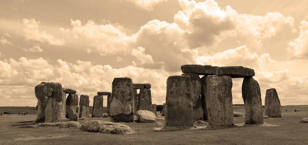 Stonehenge Monumento Pré Histórico Planície Salisbury Wiltshire Consiste Anel Externo — Fotografia de Stock
