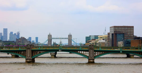London United Kingdom 2023 Tower Bridge Most Wiszący Klasy Londynie — Zdjęcie stockowe