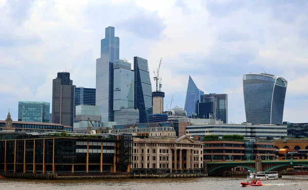 Londres Reino Unido 2023 Detalhes Arquitetura Fachada Vidro Construção Moderna — Fotografia de Stock