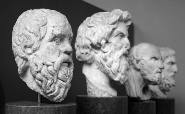 Londres Reino Unido 2023 Estatuas Griegas Antiguas Mármol Antiguo Museo — Foto de Stock